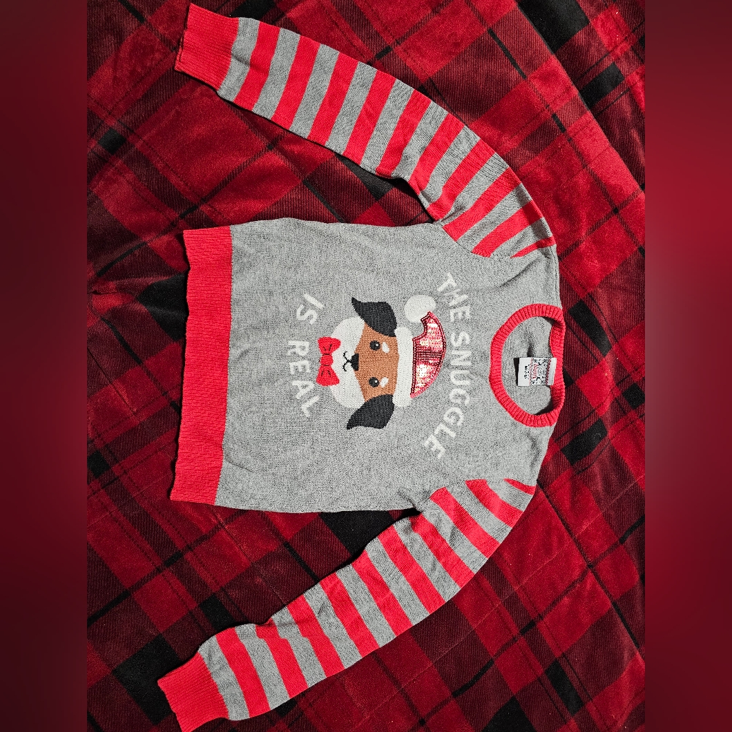 941 Girls Chirstmas Sweater Medium 78